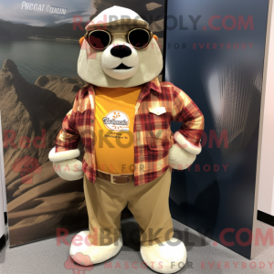 Gold Seal mascot costume...