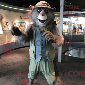 Sølv bavian maskot...
