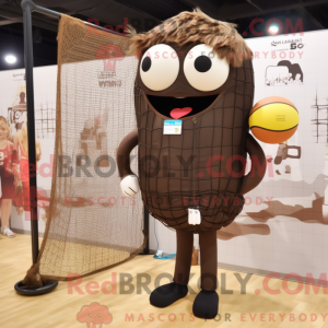 Brun Volleyball Net maskot...