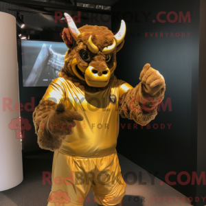 Guld Minotaur maskot...