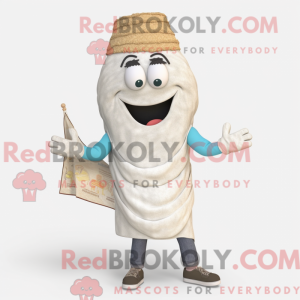 White Falafel mascot...