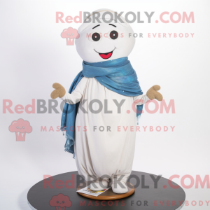White Falafel mascot...