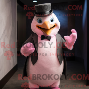 Rosa Penguin maskotka...