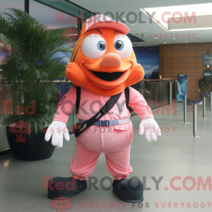Pink Clown Fish maskot...