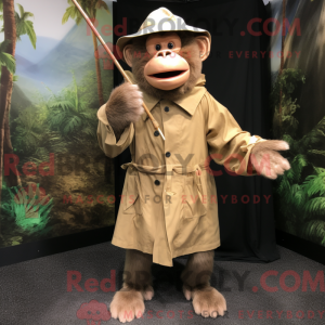 Tan Chimpanzee mascot...