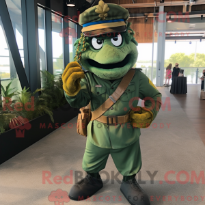 Navy Green Beret maskot...