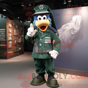 Navy Green Beret mascot...