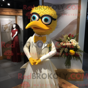 Gold Crow-maskotdraktfigur...