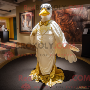 Gold Crow-maskotdraktfigur...