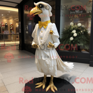 Gold Crow-mascottekostuum...