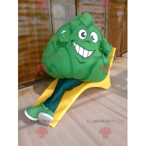 Mascote gigante do repolho verde alcachofra - Redbrokoly.com