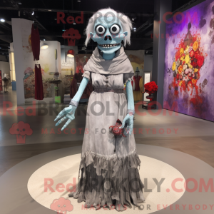 Gray Undead mascot costume...