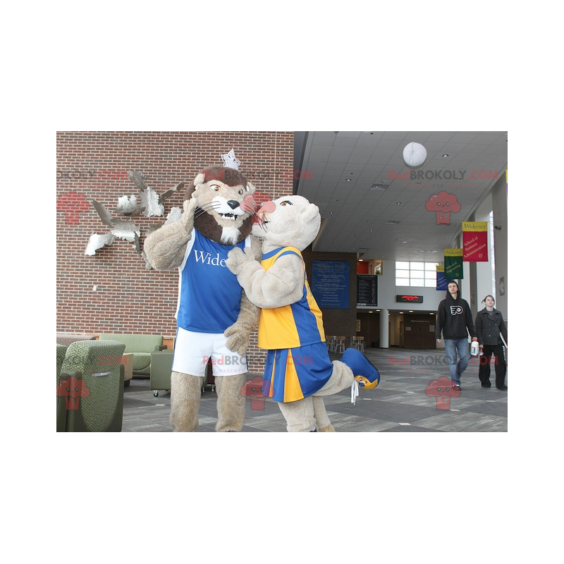 2 mascotes leão e leoa - Redbrokoly.com 2 mascotes leão e leoa - Redbrokoly.com