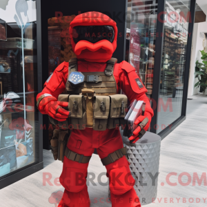 Red Marine Recon maskot...