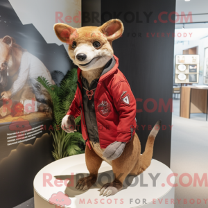 Rød Thylacosmilus maskot...