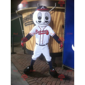 Baseball ball mascot in sportswear - Redbrokoly.com