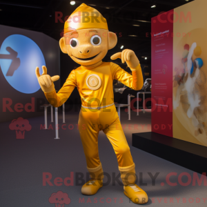 Gold Acrobat maskot...