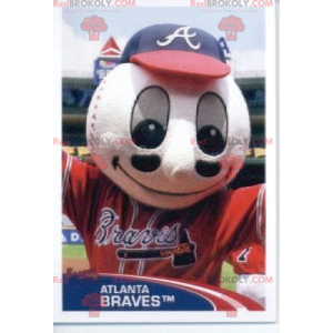 Baseball ball mascot in sportswear - Redbrokoly.com