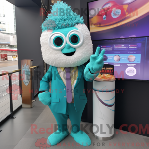 Teal Ramen-mascottekostuum...