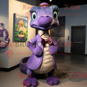Purple Anaconda mascot...