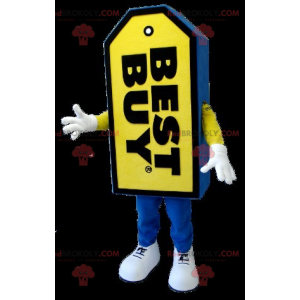 Blu e giallo Best Buy mascotte etichetta gigante -