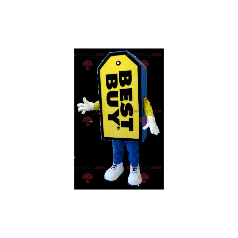 Blaues und gelbes Best Buy Riesenlabel Maskottchen -
