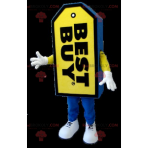 Blu e giallo Best Buy mascotte etichetta gigante -