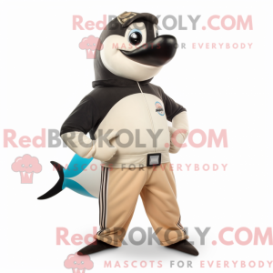 Personaggio mascotte beige...