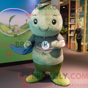 Olive Narwhal mascot...