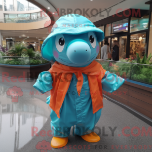 Turquoise Salmon mascot...