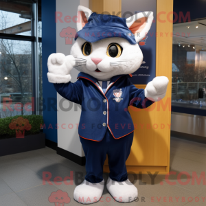Navy Cat mascottekostuum...