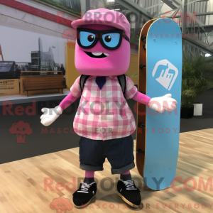 Pink Skateboard mascot...