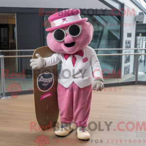 Pink Skateboard maskot...