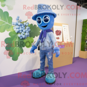 Sky Blue Grape mascot...