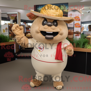 Tan Beef Wellington mascot...