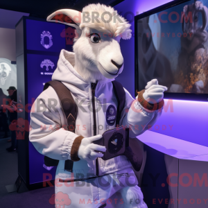 Lavendel ged maskot kostume...