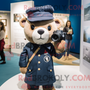 Navy Camera maskot kostume...