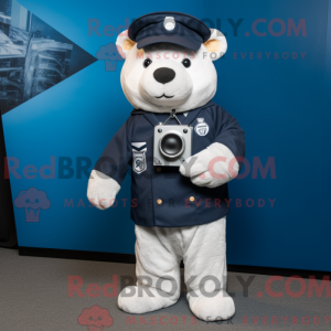 Navy Camera maskot drakt...