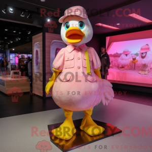 Máscara de pato rosa com...