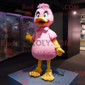 Máscara de pato rosa com...