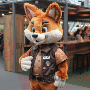 Rust Lynx-maskotdraktfigur...
