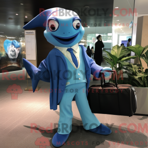 Postava maskota Blue Manta...