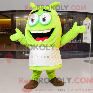 Lime Green Steak maskot...