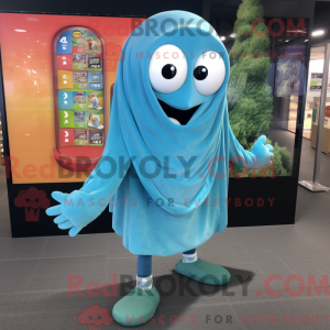 Cyan Shakshuka máscara de...