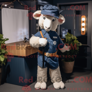 Navy Sheep Maskottchen...