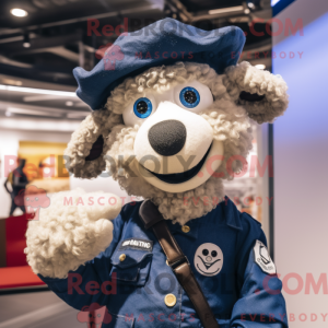 Navy Sheep Maskottchen...