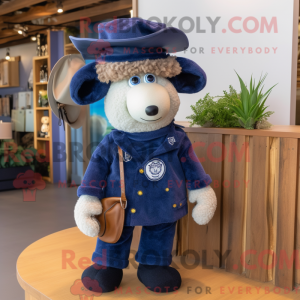Navy Sheep Maskottchen...