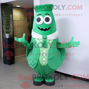 Grön anheng maskot kostyme...