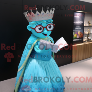 Cyan Queen Maskottchen...