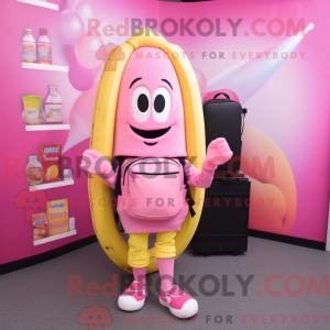 Pink Baa-mascottekostuum...